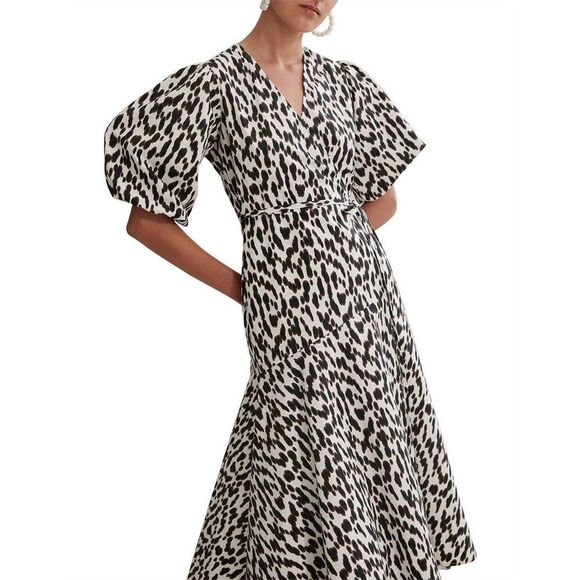 Country Road Print Wrap Midi Dress - Picture 1 of 10